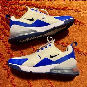 Nike Air Max 27 G spikeless Golf shoes blue and white coloring men’s size 7.5